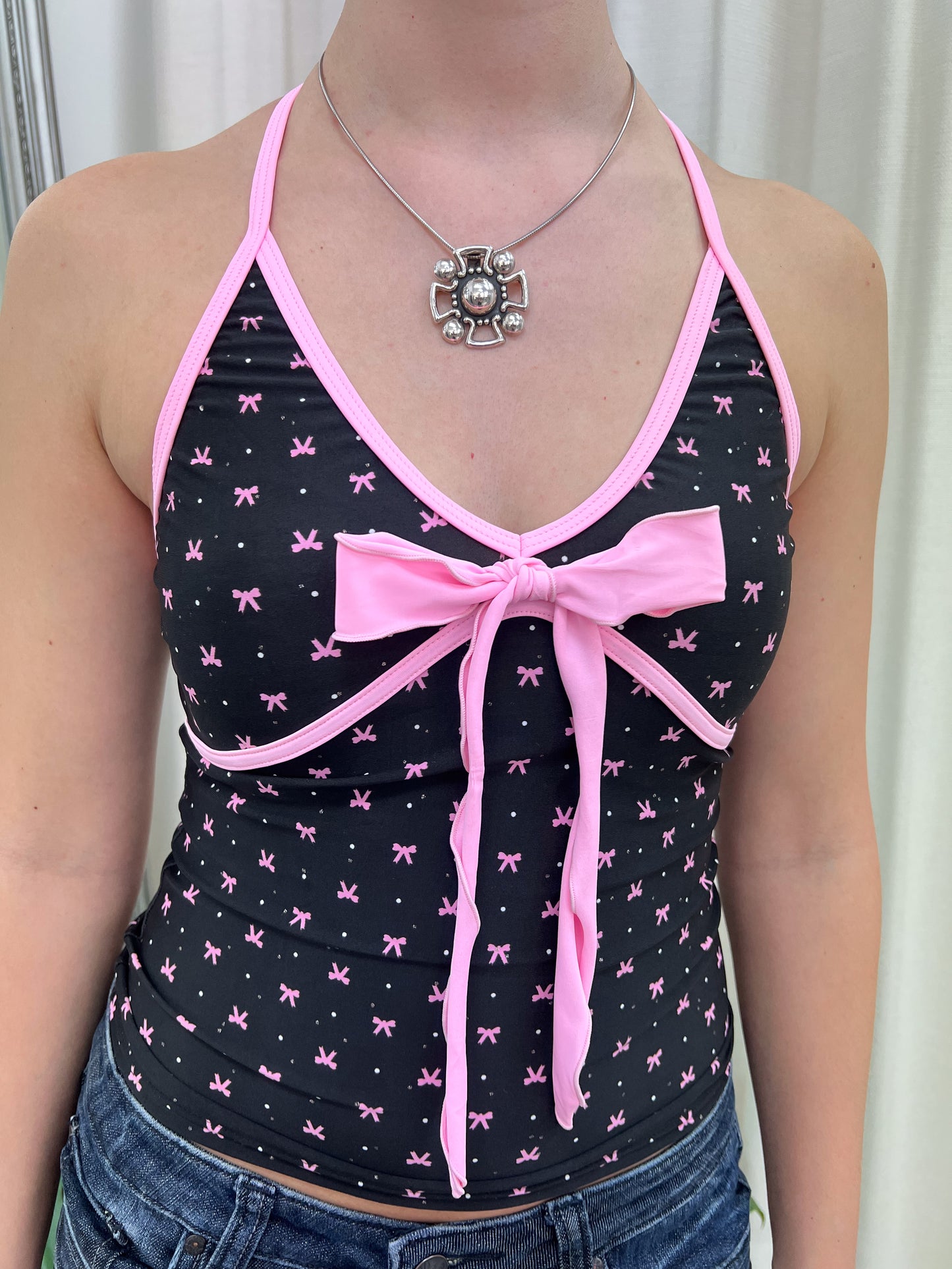 Black Bow Tankini