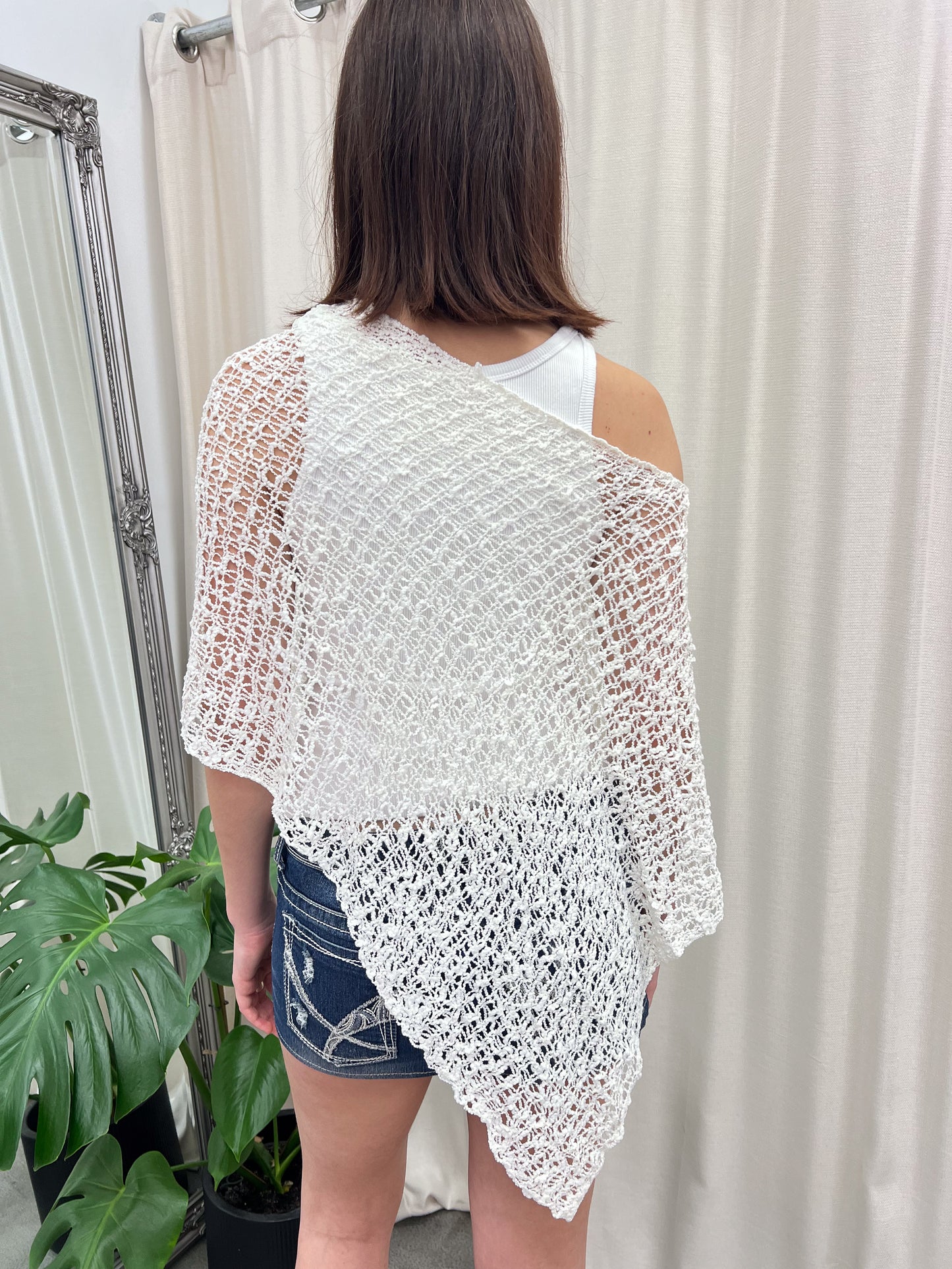 Festival Poncho - White