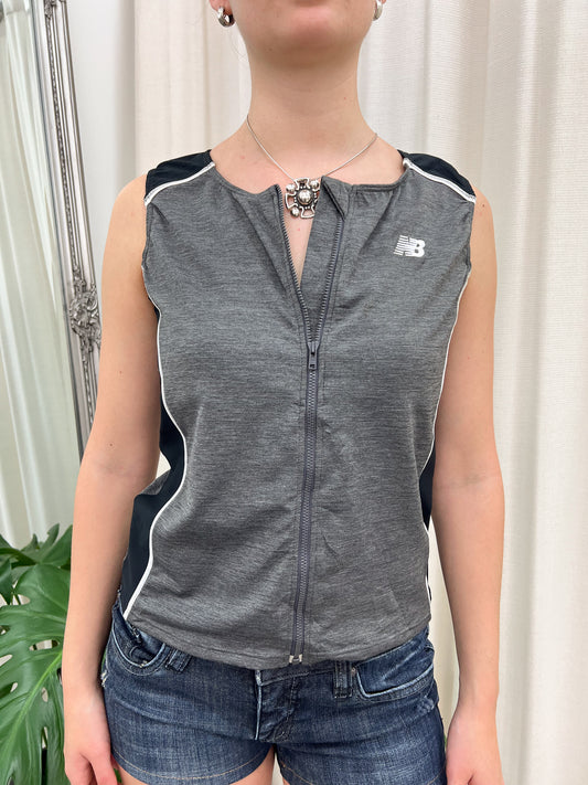Grey & Black Sports Tank
