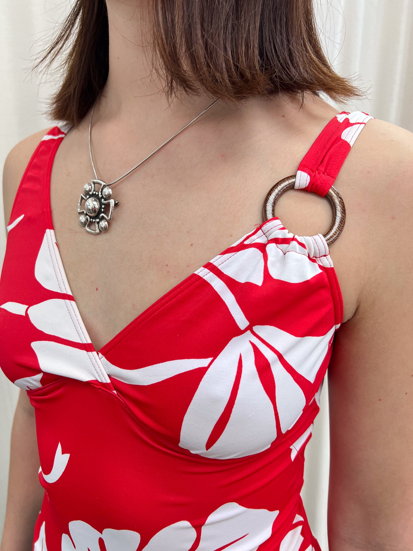 Red & White Tankini - Size XS