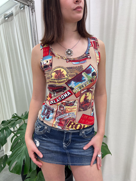Road Trip Graphic Tank - Size S/M