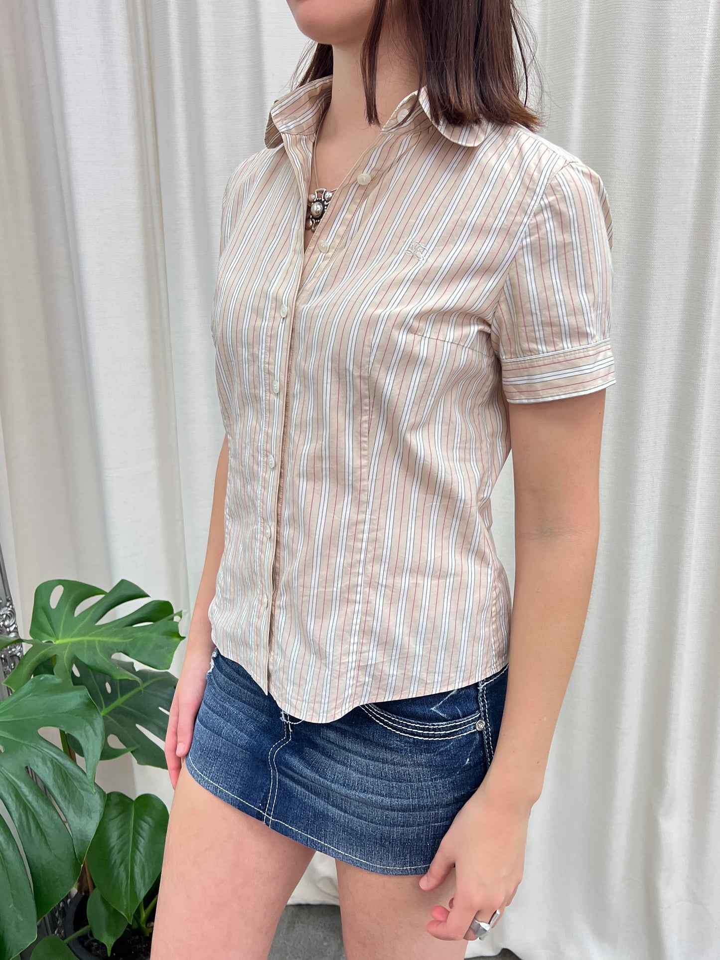 Burberry Blue Label Button Up Shirt - Size S/M