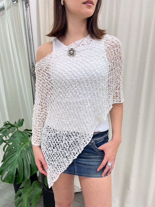 Festival Poncho - White