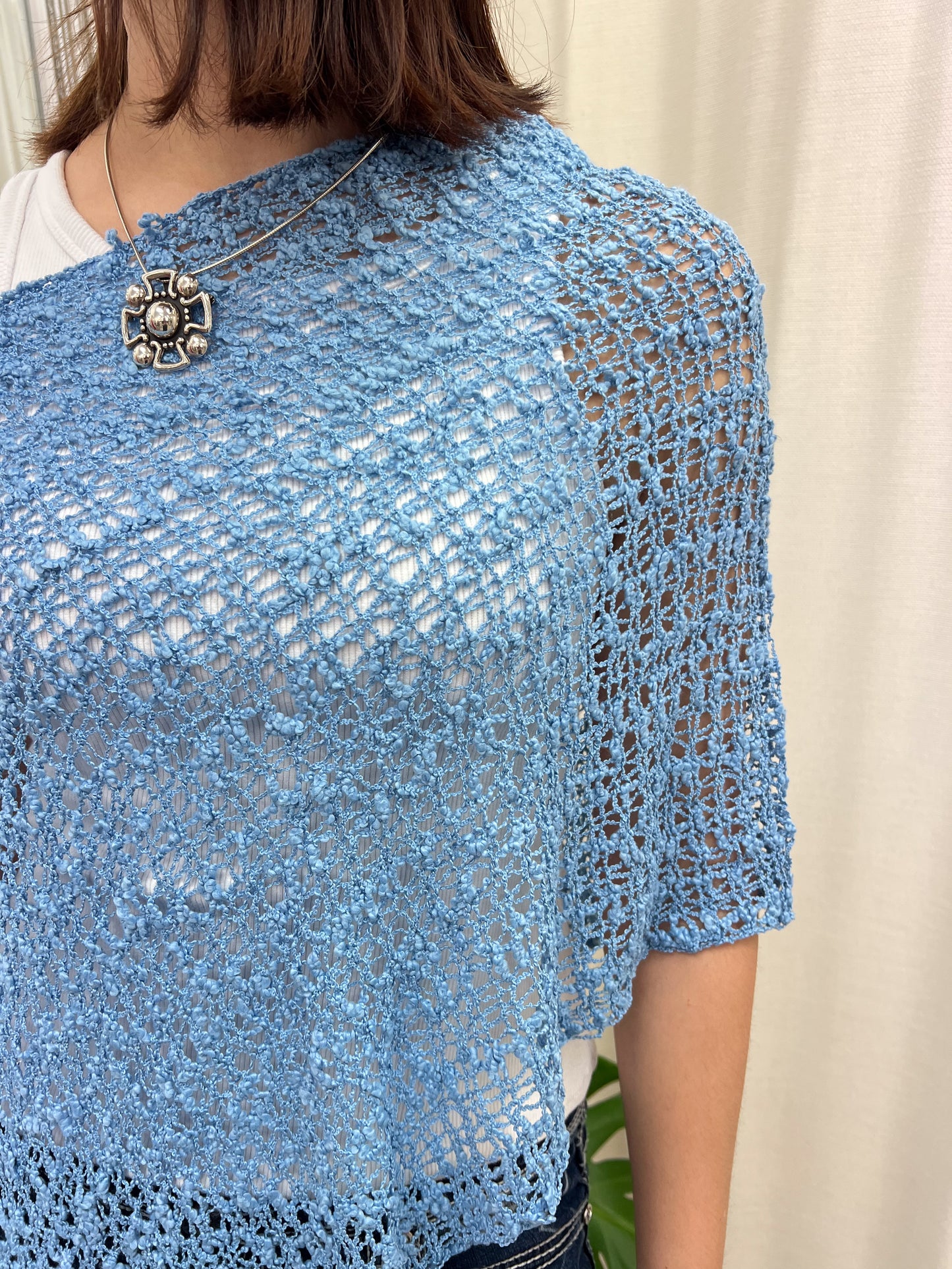 Festival Poncho - Sky Blue