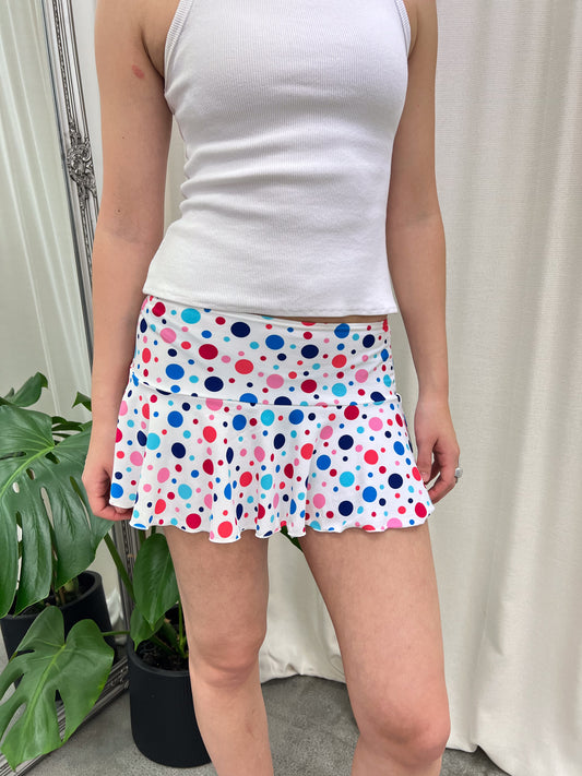 Polka Dot Swim Skirt - Size S