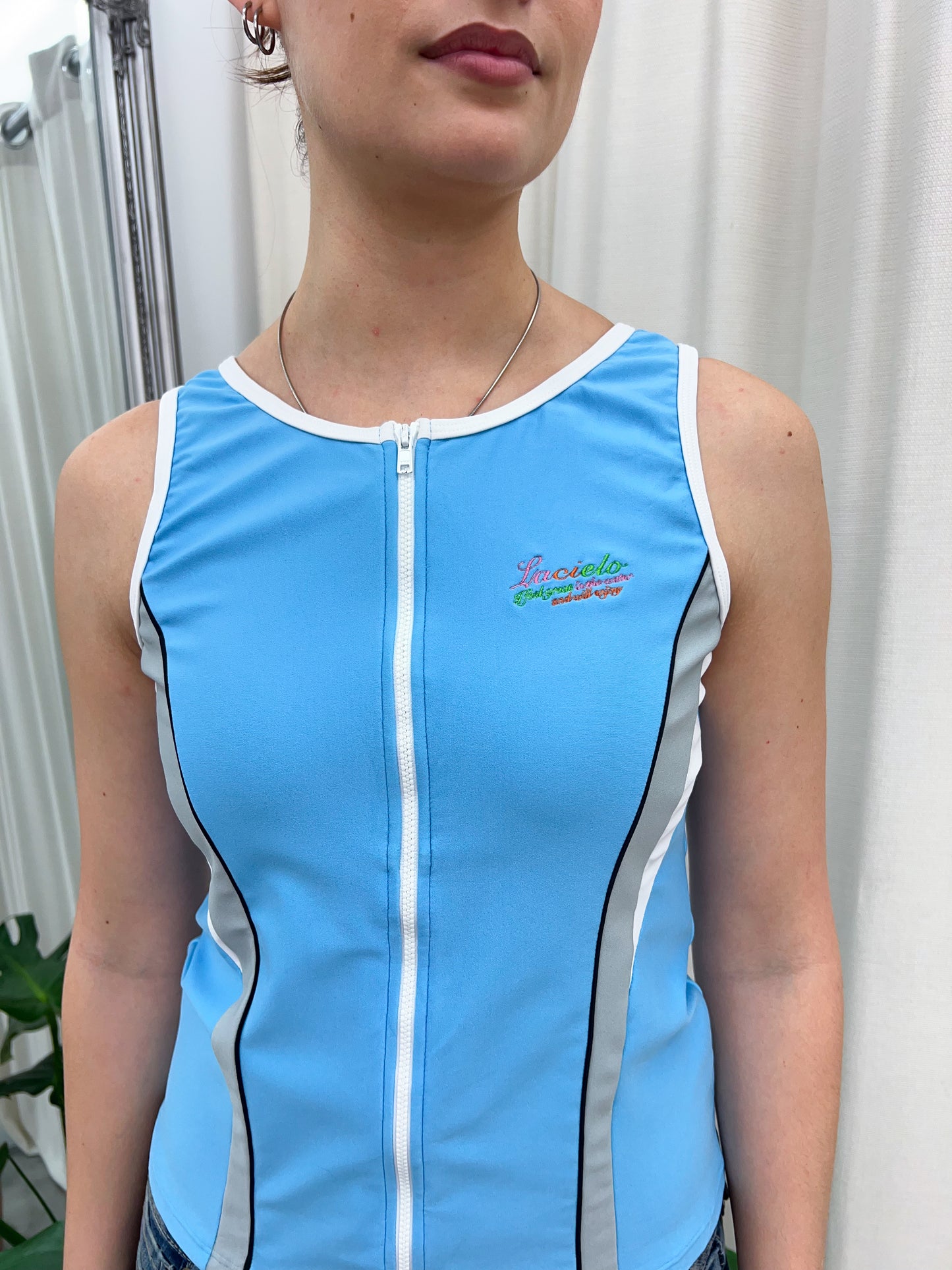 Blue Lucielo Sports Tank - Size Medium