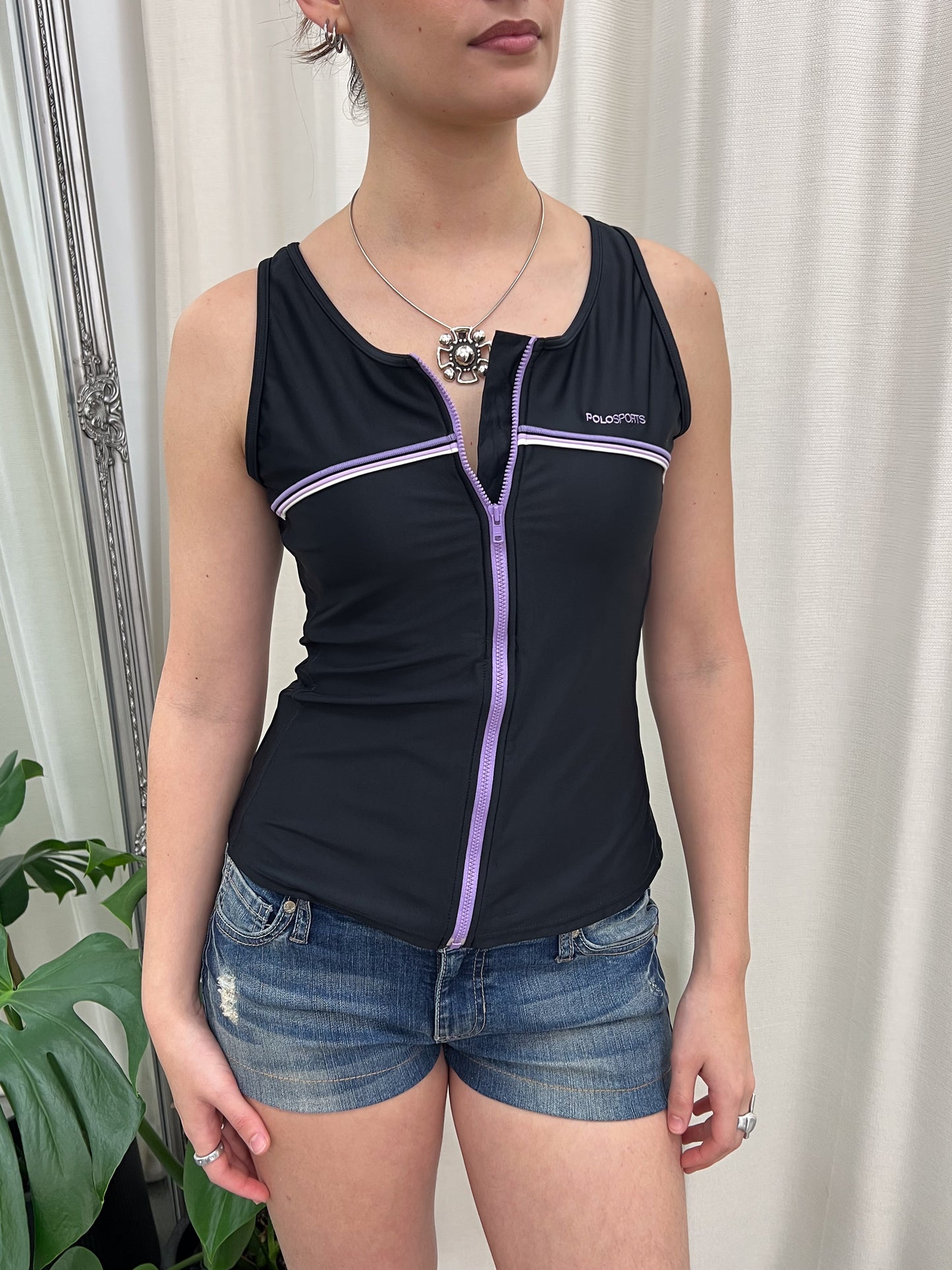 Black Polo Sports Tank - Size Small