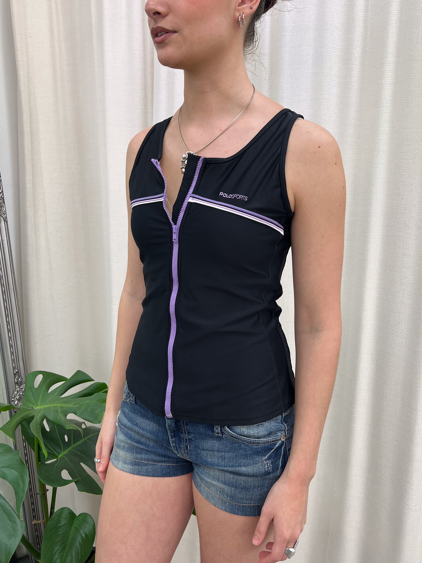 Black Polo Sports Tank - Size Small