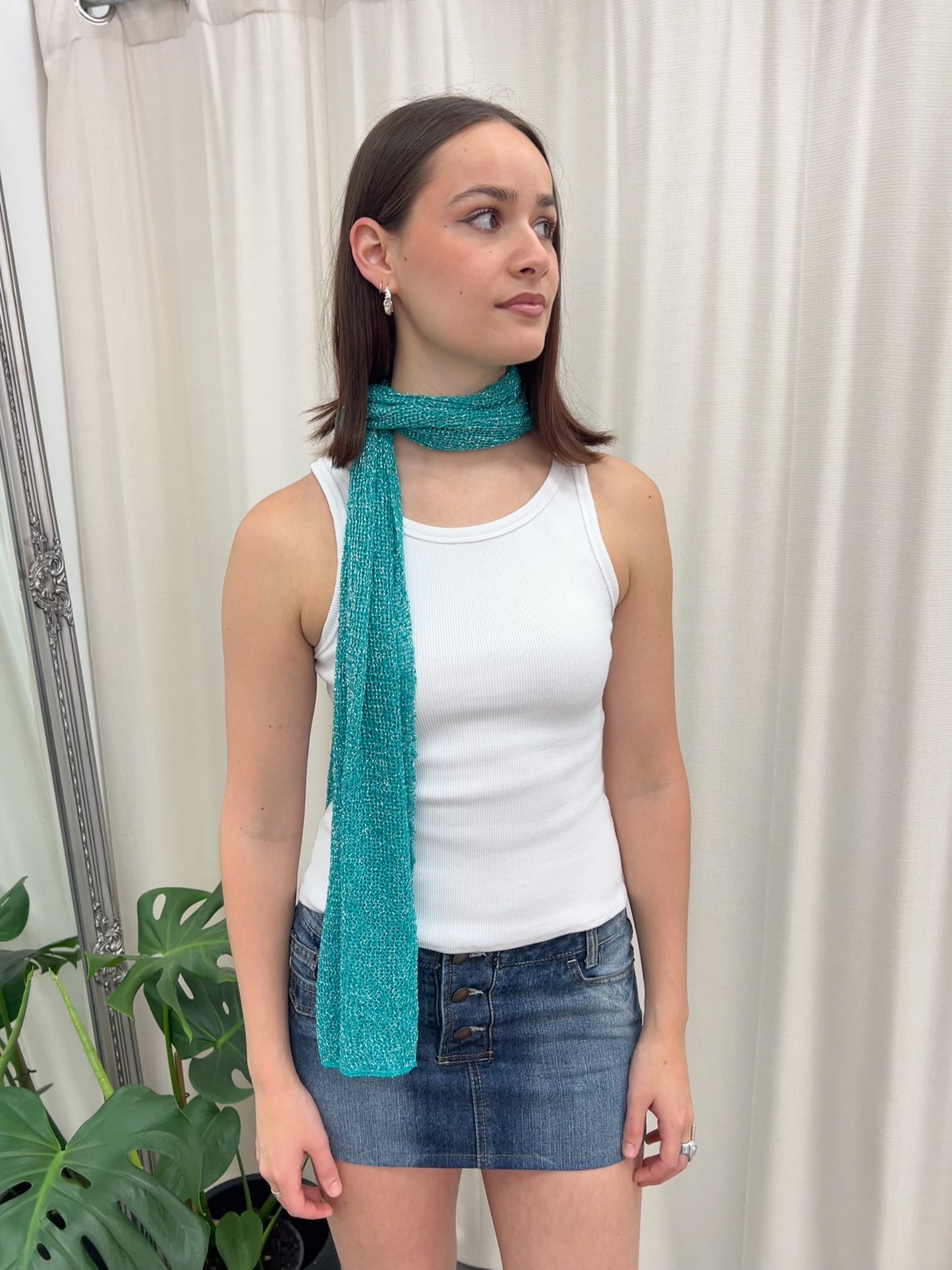 Festival Scarf - Ocean Lurex